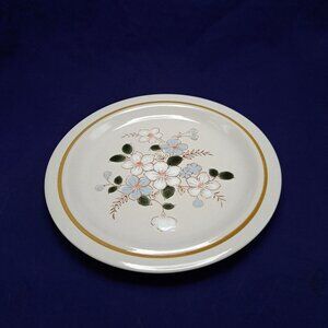 Kingsbury Stoneware Collection Autumn Flowers Hand Painted Plate